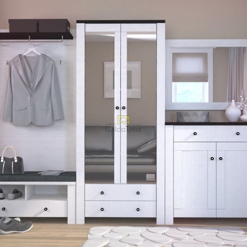 Stilinga spinta balta pelenų spalva su natūraliu ąžuolo atspalviu