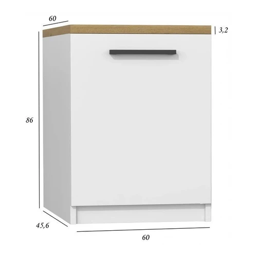 Tvirtos konstrukcijos MDP spintelė 60x60x86 cm