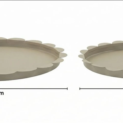 Apvalių padėklų rinkinys Saturn, 2 vnt, Ø 33 × 2 cm; Ø 27,5 × 2 cm - Dekoracijos