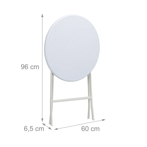 Apvalus lauko stalas Relaxdays, sulankstomas, Ø 60 × 75 cm - Stalai