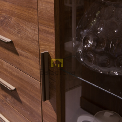 Kompaktiška spinta su PVC kantuote, 113x165x44 cm