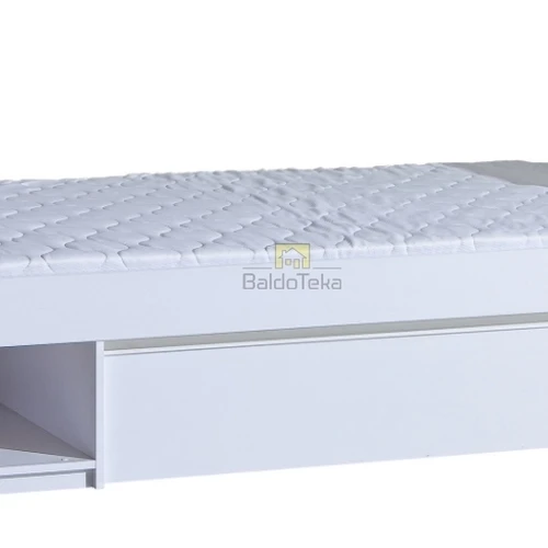 Modernus lovos rėmas su keičiama spalva ir patogiu čiužiniu