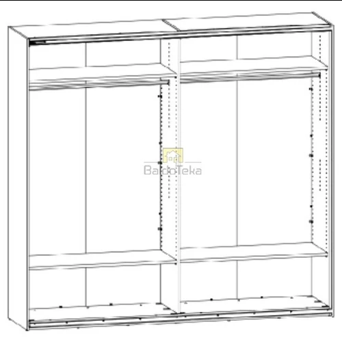 Tylaus uždarymo spinta 240x225 cm