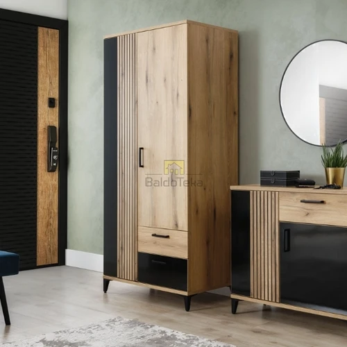 Moderni spintelė su tylaus uždarymo mechanizmu