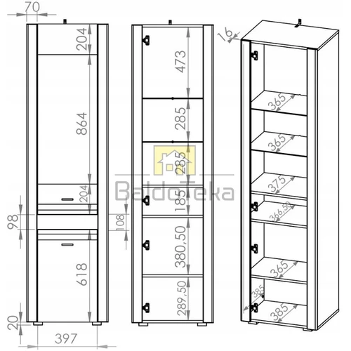Aukštos kokybės balta matinė ir blizgi spinta su chromuotom rankenėlėmis