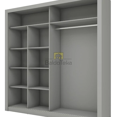 Moderni LMDP spinta su veidrodžiais ir apšvietimu