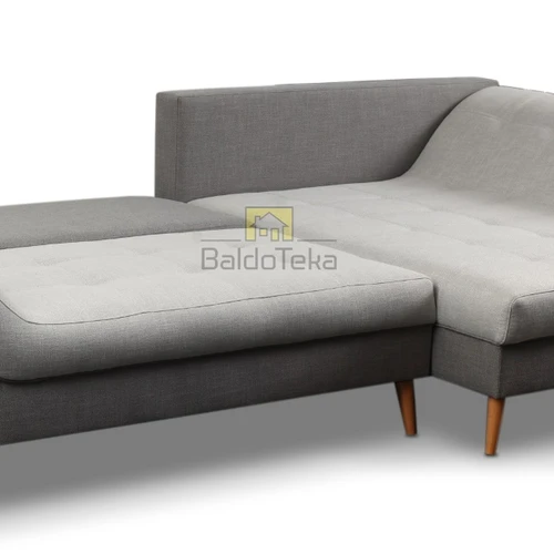 Plati dviaukštė lova su patalynės dėže ir medinėmis kojelėmis