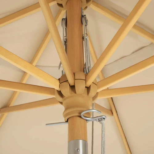 Lengvai atidaromas skėtis su 2 stulpais