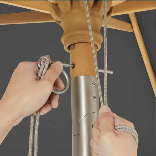 SONGMICS skėtis su 2 stulpais ir praktišku laidu