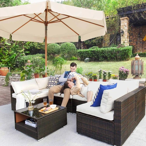 Skėtis su poliesterio audiniu ir lengvu atidarymu