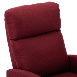 Atlošiamas krėslas, audinys poliesteris, raudonojo vyno spalvos - Foteliai