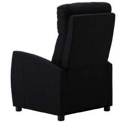 Atlošiamas krėslas, juodos spalvos, audinys poliesteris - Foteliai