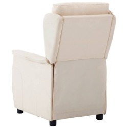 Atlošiamas krėslas, kreminės spalvos audinio - Foteliai
