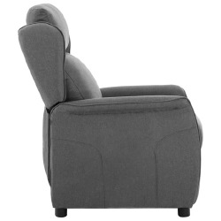 Atlošiamas krėslas, pilkos spalvos, audinys poliesteris - Foteliai
