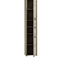 Erdvi vonios spinta su 6 skyriais ir sonoma ąžuolo spalva