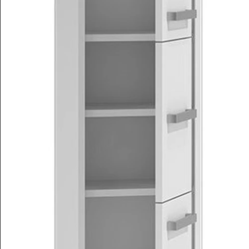 Erdvi vonios spintelė su 3 durelėmis ir 6 skyriais