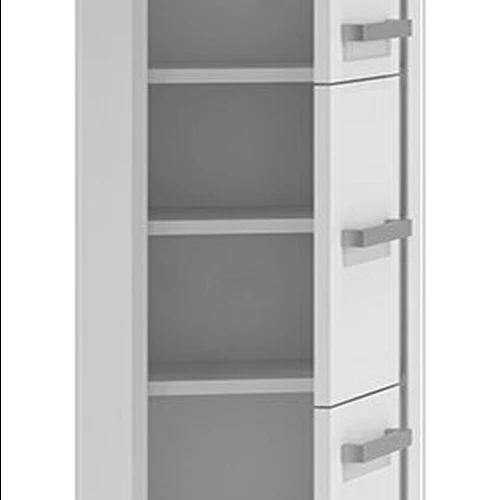 Erdvi vonios spintelė su 3 durelėmis ir 6 skyriais