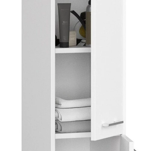 Elegantiška dviejų durų spintelė su reguliuojamomis pakabomis