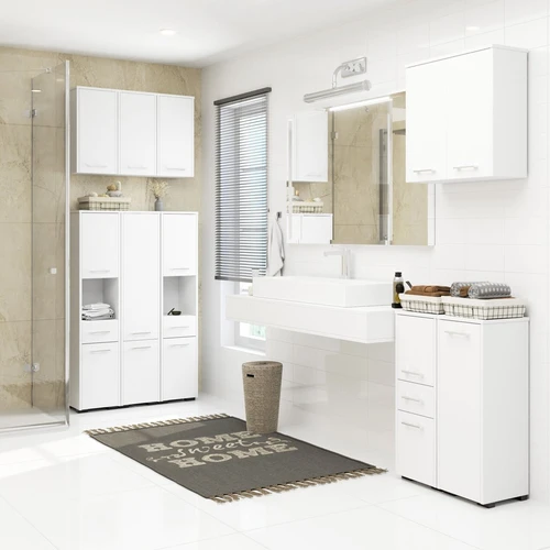 Aukštos kokybės 16 mm spintelė su 4 lentynomis ir ABS briauna