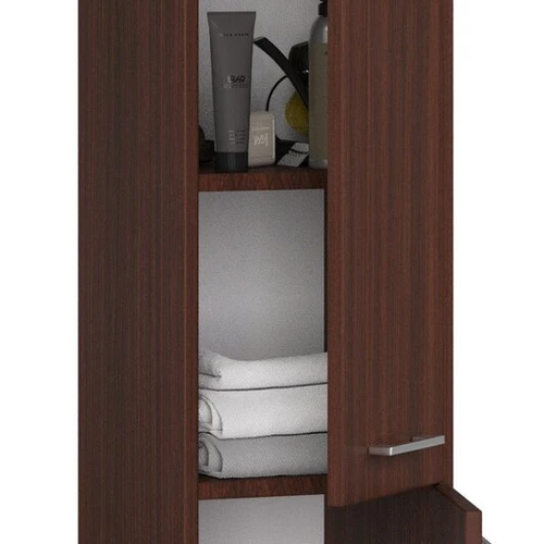 Stilinga dviejų durų vonios spinta su reguliuojamomis pakabomis