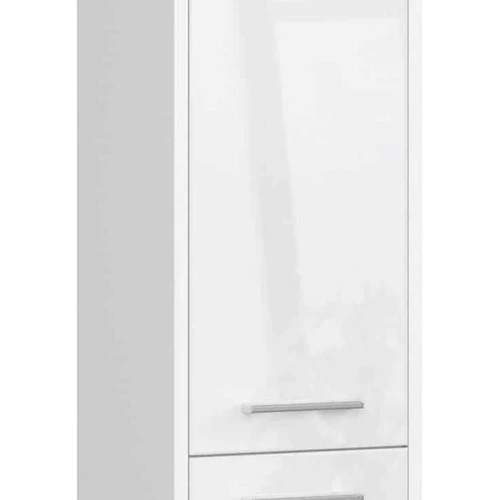 Aukšta vonios spintelė NORE Fin su 2-omis, balta