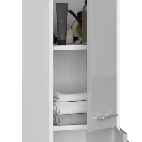 Praktiška vonios spintelė su 4 lentynomis ir ABS apvadu