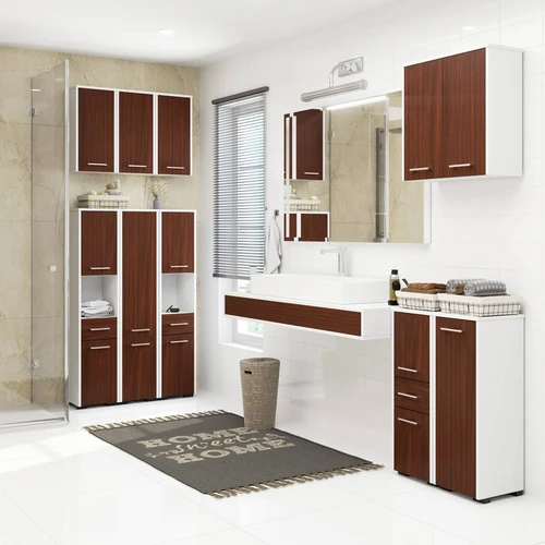 Moderni spintelė su kojelėmis ir ABS kraštų apsauga