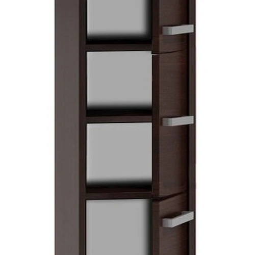 Tvirta vonios spintelė su pilkomis rankenėlėmis