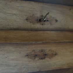 Biedermeier stiliaus spinta su bronziniais detalėmis