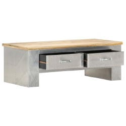 Aviator kavos staliukas, 100x50x36cm, mango medienos masyvas - Žurnaliniai (kavos) staliukai