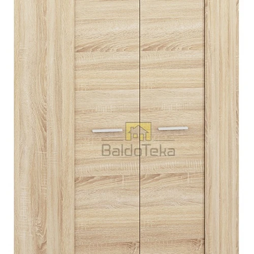 Plačios spintos 82x200x82 cm – šviesus ąžuolas sonoma ir balta matinė
