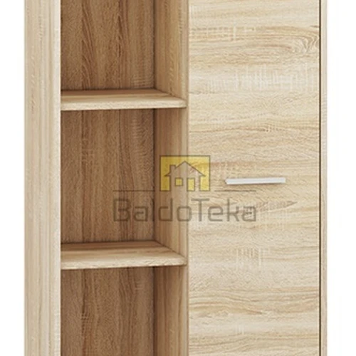 Šviesaus ąžuolo sonoma spinta su moderniu dizainu