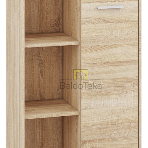 AVO baldai – šviesaus ąžuolo sonoma spintos su moderniais akcentais