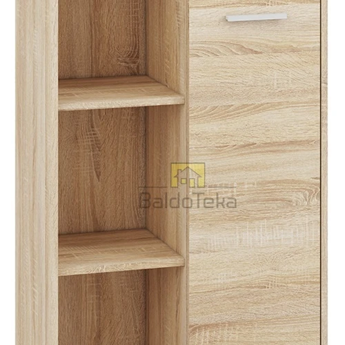 Kompaktiška spinta 69x123x34 cm – šviesus ąžuolas sonoma