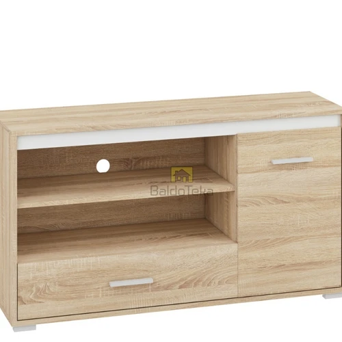 Šviesaus ąžuolo sonoma ir antracito spalvos LMDP stalas