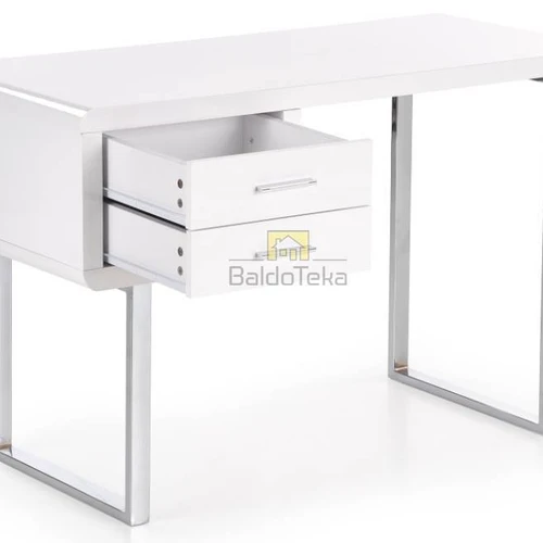 Balta blizgi spinta 120x76x55 cm su moderniu dizainu