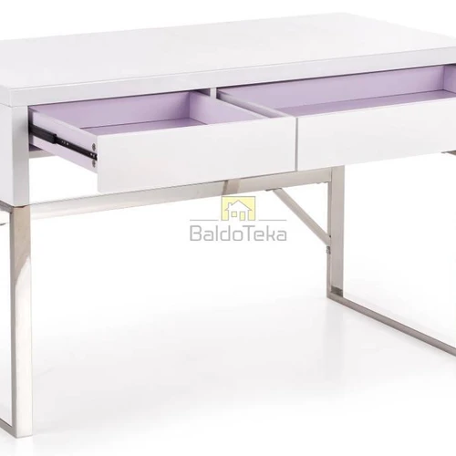 Unikali baltos spintelė su metaliniu rėmu, 120x76x60 cm