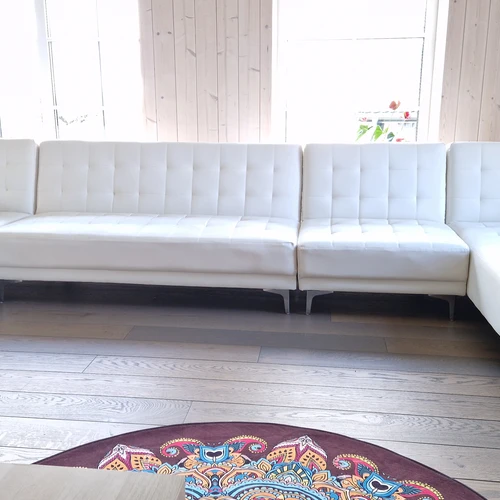 Modulinis minkštas kampas U forma, dirbtinė oda