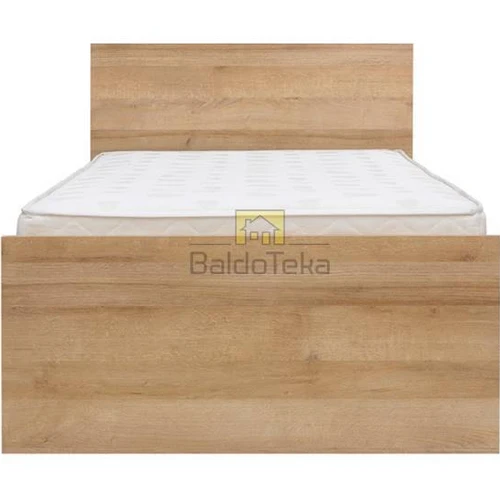 Tvarkingas ąžuolo Riviera spalvos lovos rėmas