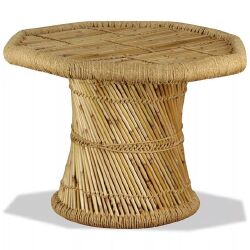 Bambukinis kavos staliukas, aštuonkampis, 60x60x45 cm - Žurnaliniai (kavos) staliukai