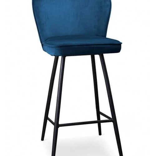 Elegantiška baro kėdė AINE 70 su pūkuoto aksomo audiniu