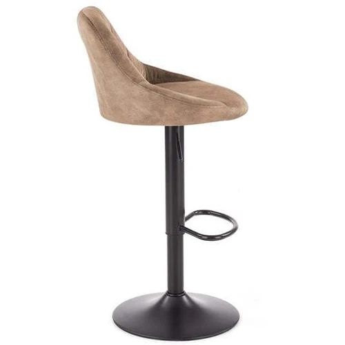 Ergonominė sofos lova su aksominiu audiniu ir smėlio spalva