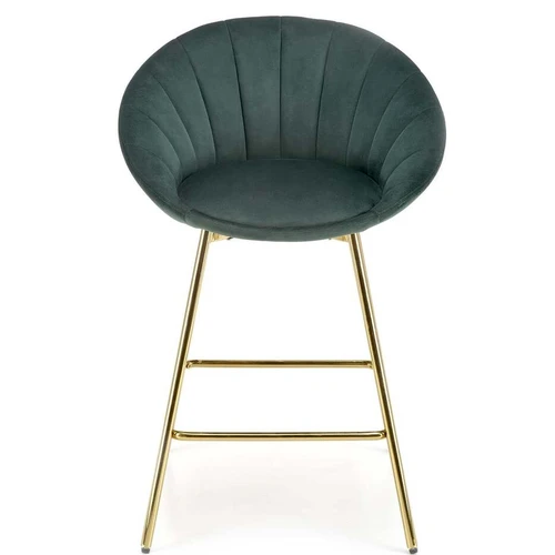 Minkšta pagalvė 58x52x87x62 cm tamsiai žalia ir auksas