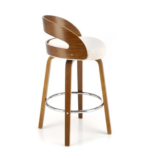 Elegantiška kreminė kėdė su riešuto atspalviu