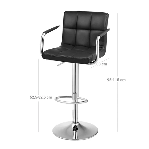 Aukštos kokybės PU odos baro kėdė su atsparumu dilimui ir vandeniui