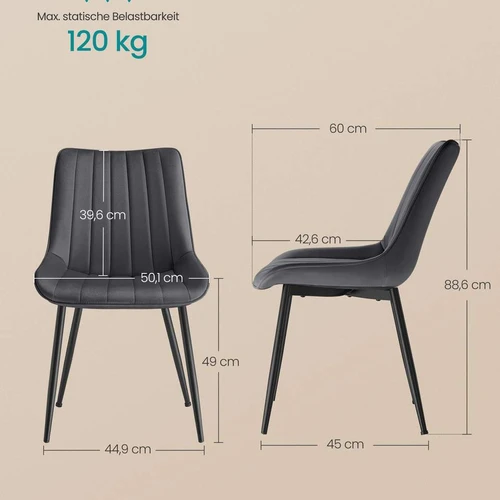 Patogios baro kėdės 49 cm sėdynės aukščio