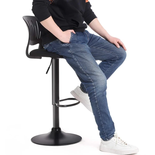 Šiuolaikinės baro kėdės su tinklinio audinio sėdynė