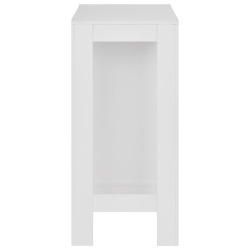 Baro stalas su lentyna, baltas, 110x50x103cm - Baro stalai