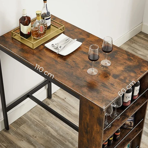 Stilingas ir patvarus baro staliukas iki 30 kg apkrovos