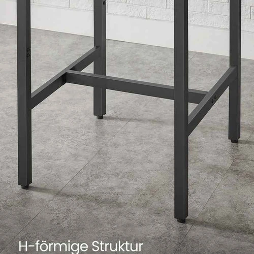 Baro stalas VASAGLE, Ruda/juoda, 60 × 60 × 106 cm - Stalai